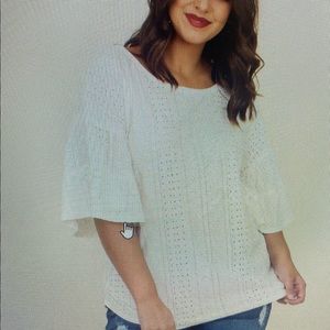 Feel The Sparks Top, Ivory